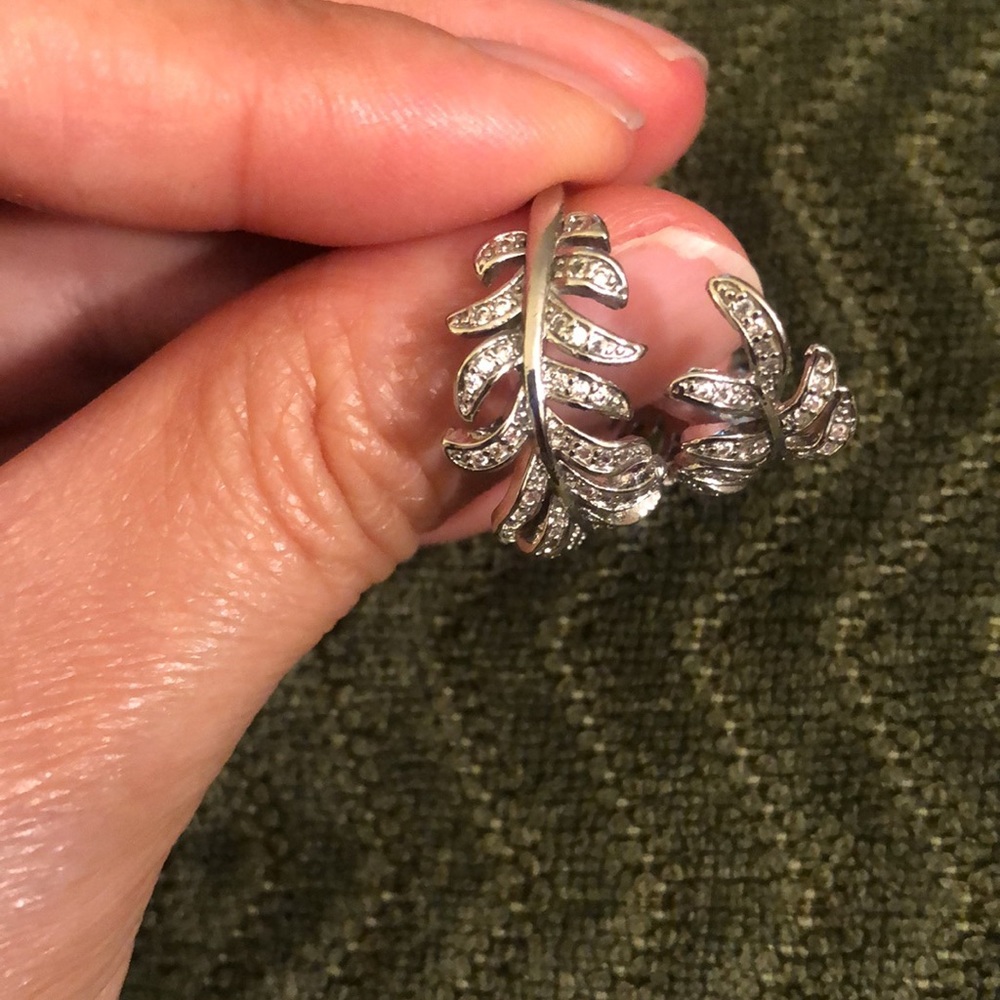 🍃 Set of three fairy leaf wood princess rings 5,6,7 - Picture 8 of 16